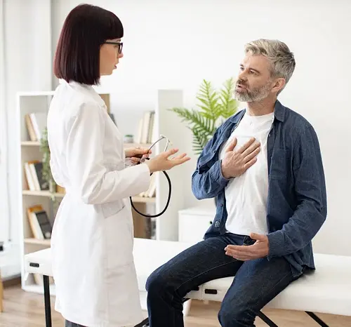 Consulta de cardiología y ejercicio terapéutico