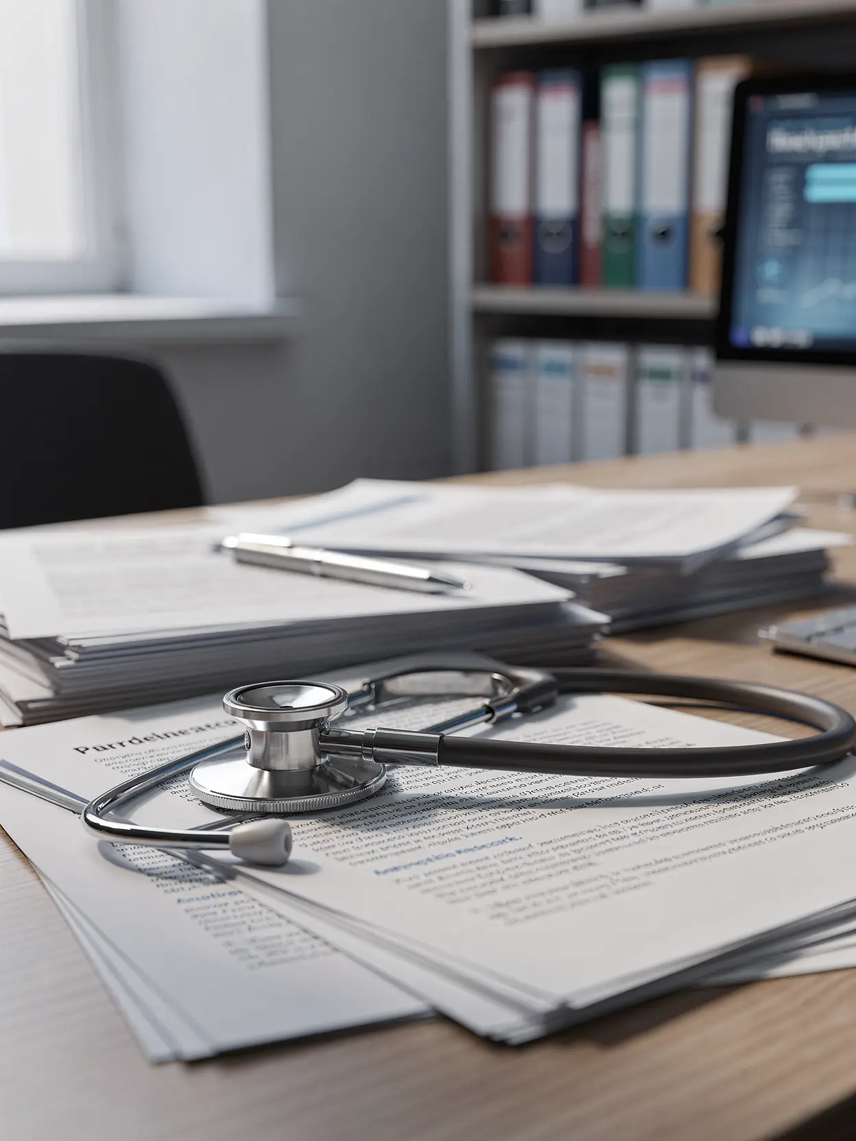 accesorios de un médico en consulta